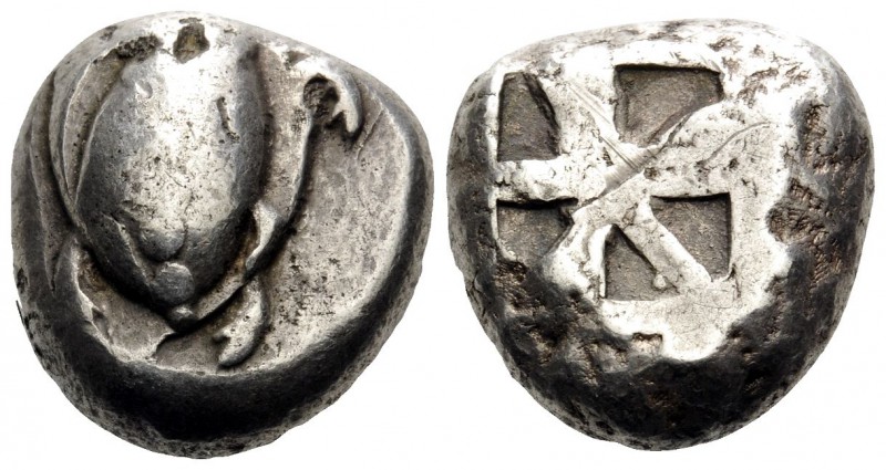 ISLANDS OFF ATTICA, Aegina. Circa 500/490-480 BC. Stater (Silver, 18 mm, 12.46 g...