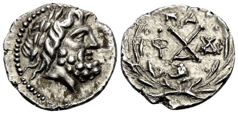 ACHAIA, Achaian League. Patrai. Circa 86 BC. Hemidrachm (Silver, 15.5 mm, 1.87 g...