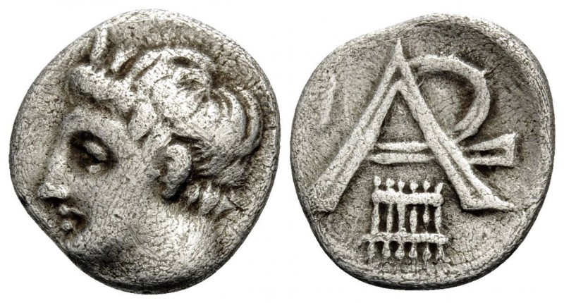 ARKADIA, Arkadian League. Circa 330-275 BC. Obol (Silver, 11.5 mm, 0.82 g, 5 h),...