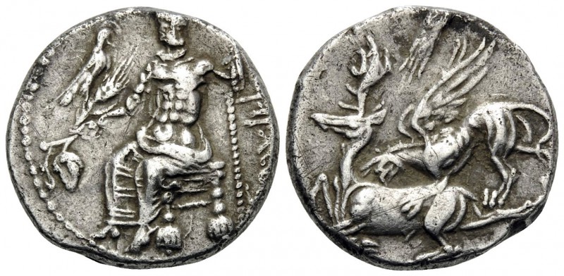 KINGS OF CAPPADOCIA. Ariarathes I, 333-322 BC. Drachm (Silver, 17 mm, 5.13 g, 12...