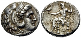 SELEUKID KINGS OF SYRIA. Seleukos I Nikator, 312-281 BC. Tetradrachm (Silver, 26 mm, 17.20 g, 12 h), struck in the name and types of Alexander III the...