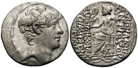 SELEUKID KINGS OF SYRIA. Antiochos X Eusebes Philopator, Circa 94-88 BC. Tetradrachm (Silver, 27 mm, 15.55 g, 12 h), first reign, Antioch on-the-Oront...
