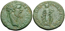 THRACE. Traianopolis. Septimius Severus, 193-211. (Bronze, 30.5 mm, 13.05 g, 7 h). AY KAI Λ CΕΠ CEYHPOC Π Laureate head of Septimius Severus to right....