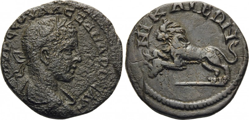 BITHYNIA. Nicaea. Severus Alexander, 222-235. (Bronze, 19.5 mm, 3.91 g, 1 h). M ...