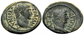 MYSIA. Attaea. Trajan, 98-117. (Orichalcum, 19 mm, 2.96 g, 1 h). ΑΥ ΝΕΡΒA ΤΡΑΙΑΝ Laureate head of Trajan to right. Rev. ΑΤΤΑ-ΕΙΤΩΝ Draped bust of the ...