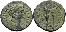 MYSIA. Germe. Geta, as Caesar, 198-209. (Bronze, 29 mm, 10.32 g, 6 h), Glykon, strategos. Λ CEΠTIM ΓETAC KA Draped and cuirassed bust of Geta to right...