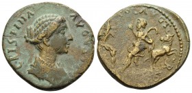 TROAS. Alexandria Troas. Crispina, Augusta, 178-182. (Bronze, 23 mm, 6.93 g, 12 h), struck under Marcus Aurelius, 178-180. CRISPINA AVGVSTA Draped bus...