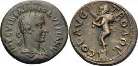 TROAS. Alexandria Troas. Volusian, as Caesar, 251. (Bronze, 23 mm, 6.63 g, 6 h). IMP C VIBI AFINI OLVSSIANV Draped, and cuirassed bust of Volusian to ...