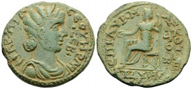 PHRYGIA. Cidyessus. Otacilia Severa, Augusta, 244-249. (Bronze, 26 mm, 8.45 g, 5 h), struck under her husband, Philip I, dated year 2 (B) =245-246. MA...