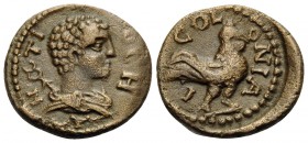 PISIDIA. Antiochia. Time of the Antonine Dynasty, 138-192. (Bronze, 13.5 mm, 1.53 g, 6 h). ANTIOCH Draped bust of Hermes to right; caduceus behind. Re...