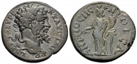 PISIDIA. Antiochia. Septimius Severus, 193-211. (Bronze, 23 mm, 5.85 g, 6 h). L SEP SEV PERT AVG IMP P P Laureate head of Septimius Severus to right. ...