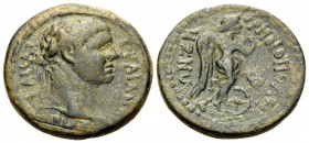 CILICIA. Irenopolis-Neronias. Trajan, 98-117. (Bronze, 17.5 mm, 3.33 g, 12 h), year ZM (46) = 98-99. ΑΥΤΟ ΚΑΙСΑΡ ΤΡΑΙΑΝΟС Laureate head of Trajan to r...