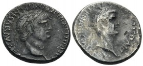 CAPPADOCIA. Caesaraea-Eusebia. Nero, with Divus Claudius, 54-68. Didrachm (Silver, 22 mm, 6.34 g, 10 h), c. 63-65. NERO CLAVD DIVI CLAVD F CAESAR AVG ...