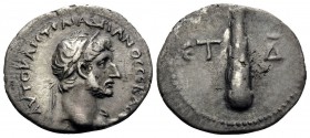 CAPPADOCIA. Caesaraea-Eusebia. Hadrian, 117-138. Hemidrachm (Silver, 15.5 mm, 1.56 g, 1 h), regnal year Δ (4) = 119/120. AYTO KAIC TPAI AΔPIANOC CEBAC...