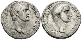 SYRIA, Seleucis and Pieria. Antioch. Tiberius, 14-37. Tetradrachm (Silver, 26 mm, 15.36 g, 12 h). TIBEPIOΣ KAIΣAP ΣEBAΣTOΣ Laureate head of Tiberius t...