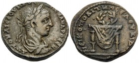 SYRIA, Seleucis and Pieria. Nicopolis Seleucis. Severus Alexander, 222-235. (Bronze, 25 mm, 12.33 g, 6 h). AYTO KAI CEOYHPOC AΛEΞANΔPOC Laureate, drap...