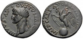Divus Augustus, died AD 14. As (Copper, 26.5 mm, 9.74 g, 5 h), Restitution issue under Domitian, Rome, 81-82. DIVVS AVGVSTVS PATER Radiate head of Div...