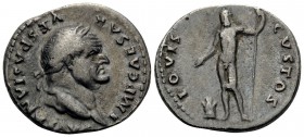 Vespasian, 69-79. Denarius (Silver, 18.5 mm, 3.15 g, 6 h), Rome, 76. IMP CAESAR VESPASIANVS AVG Laureate head of Vespasian to right. Rev. IOVIS CVSTOS...