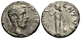 Pescennius Niger, 193-194. Denarius (Silver, 16.5 mm, 3.69 g, 7 h), Antioch. IMP CAES C PESC NIGER IVS AVG COS II Laureate head of Pescennius Niger to...