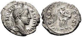 Severus Alexander, 222-235. Denarius (Silver, 20 mm, 3.31 g, 11 h), Rome, 228-231. IMP SEV ALEXAND AVG Laureate head of Severus Alexander to right, wi...