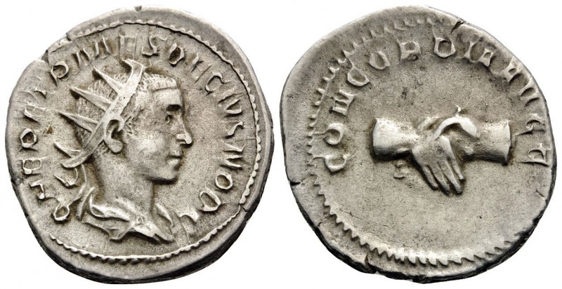 Herennius Etruscus, as Caesar, 249-251. Antoninianus (Silver, 22 mm, 3.19 g, 7 h...