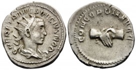 Herennius Etruscus, as Caesar, 249-251. Antoninianus (Silver, 22 mm, 3.19 g, 7 h), struck under Trajan Decius, Rome, 250-251. Q HER ETR MES DECIVS NOB...