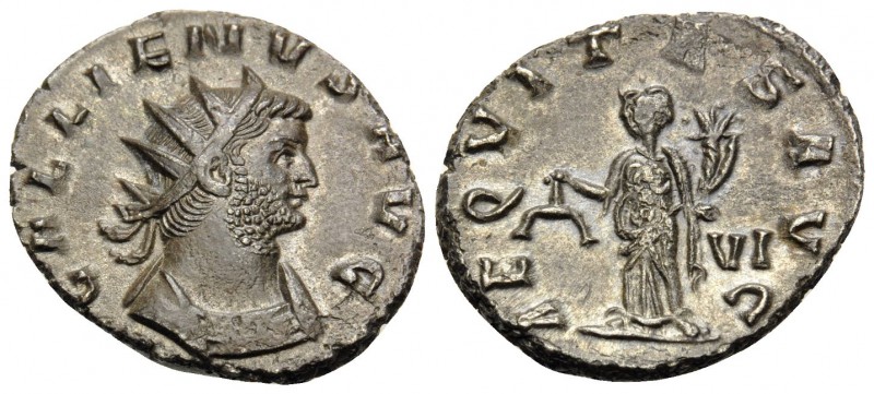 Gallienus, 253-268. Antoninianus (Silver, 20 mm, 3.45 g, 5 h), Rome, 263. GALLIE...