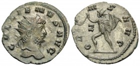 Gallienus, 253-268. Antoninianus (Billon, 21 mm, 2.45 g, 6 h), Rome, 266-267. GALLIENVS AVG Laureate and cuirassed bust of Gallienus to right. Rev. OR...