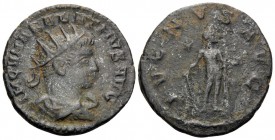 Vabalathus, usurper, 268-272. Antoninianus (Billon, 21 mm, 3.47 g, 12 h), Antioch, 2nd officina, March-May 272. IM C VHABALATHVS AVG Radiate, draped, ...