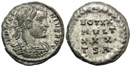 Licinius I, 308-324. Follis (Bronze, 19 mm, 2.57 g, 5 h), Thessalonika, 1st officina, 318-319. LICI-NIVS AVG Laureate and cuirassed bust of Licinius t...