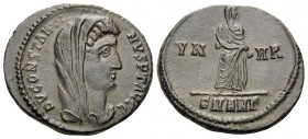 Divus Constantine I, died 337. Follis (Bronze, 16 mm, 1.71 g, 5 h), struck under his son, Constantius II, Antioch, 3rd officina, 347-348. DV CONSTANTI...