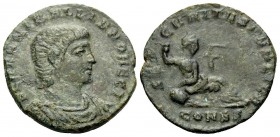 Hannibalianus, 335-337. Follis (Bronze, 15.5 mm, 1.54 g, 12 h), Constantinople, 6th officina (s), 336-337. FL HANNIBALLIANO REGI Bare-headed, draped a...