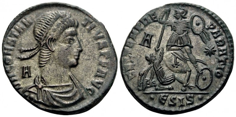 Constantius II, 337-361. Centenionalis (Bronze, 25 mm, 6.55 g, 12 h), Siscia, 5t...