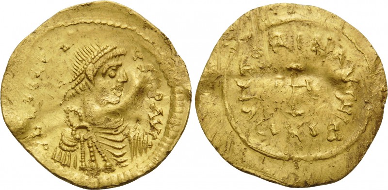 Heraclius, 610-641. Tremissis (Gold, 17 mm, 1.45 g, 7 h), Constantinople, 6th of...