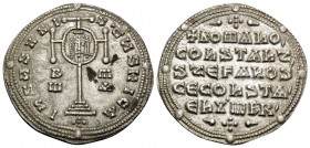 Constantine VII Porphyrogenitus, with Romanus I, Stephen, and Constantine , 913-959. Miliaresion (Silver, 24 mm, 2.43 g, 6 h), Constantinople, 931-944...