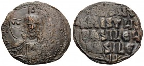 Anonymous Folles, time of Basil II & Constantine VIII, circa 976-1025. Follis (Bronze, 26.5 mm, 7.78 g, 11 h), Class A2, Constantinople. +EMMA-NOVHΛ (...