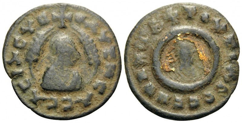 AXUM. Wazeba II, Last quarter of the 4th Century AD. (Bronze, 17 mm, 1.72 g, 1 h...