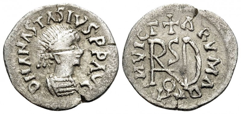 GEPIDS. Uncertain king. Quarter Siliqua (Silver, 14 mm, 0.92 g, 6 h), struck in ...