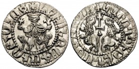 ARMENIA, Cilician Armenia. Royal. Levon I, 1198-1219. Tram (Silver, 22.5 mm, 3.01 g, 12 h). + ԼԵԻՈՆ ԹԱԳԱԻՈՐ ՀԱՅՈՑ 'Levon King of the Armenians' Levon ...