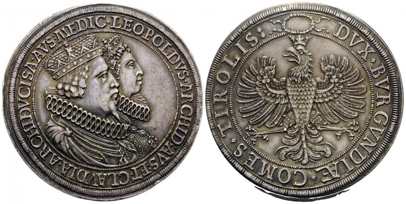 AUSTRIA. Holy Roman Empire. Leopold V, with Claudia de' Medici, Archduke and Arc...