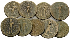ROMAN PROVINCIAL. Circa 2nd-3rd century. (Bronze, 199.86 g). Lot of Nine large Roman provincial "Medallions" mainly from Tarsus including 1 of Pupienu...