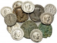 ROMAN IMPERIAL. Circa 3rd century. (99.16 g). Lot of Thirteen coins of Gordian III including 8 Antoniniani,
3 Sestertii and 1 As. Lot sold as is, no ...