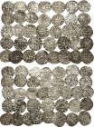 CRUSADERS, Latin States of Mainland Greece. 1245-1318. (Billon, 31.00 g). An important collection of thirtyseven (37) Denier Tournois sold as one lot....