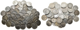 SCHWEIZ. EIDGENOSSENSCHAFT. 5 Rappen 1919-1968 . 1.63 g. 49 Stück HMZ 1211. bis unzirkuliert 
Dieses Los unterliegt bei Auslieferung in der Schweiz de...