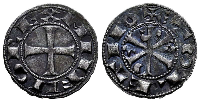 Alfonso VI (1073-1109). Dinero. Toledo. (Bautista-3.9). (Imperatrix-A6:10.9 var)...