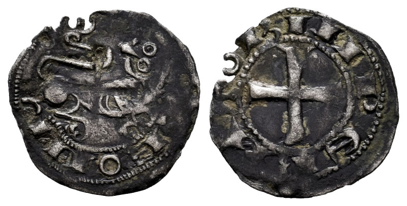 Alfonso VII (1126-1157). Óbolo. León. (Bautista-117). (Imperatrix-A7:53.1). Anv....