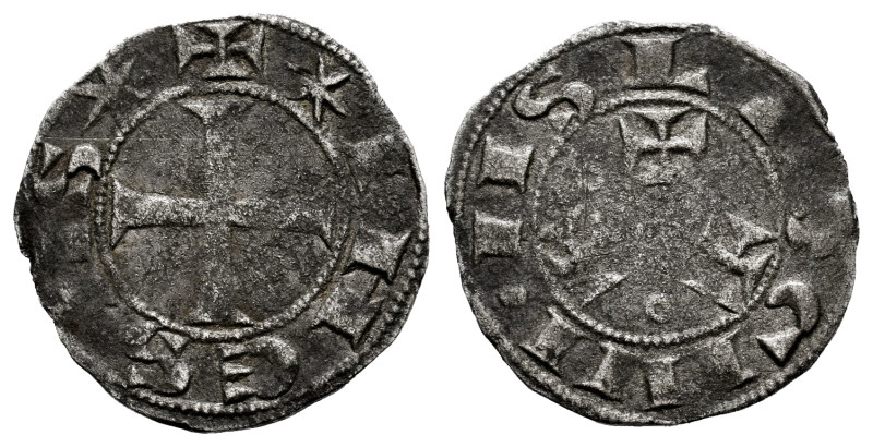 Alfonso VII (1126-1157). Dinero. Abadía de Sahagún. Sahagún (León). (Bautista-13...