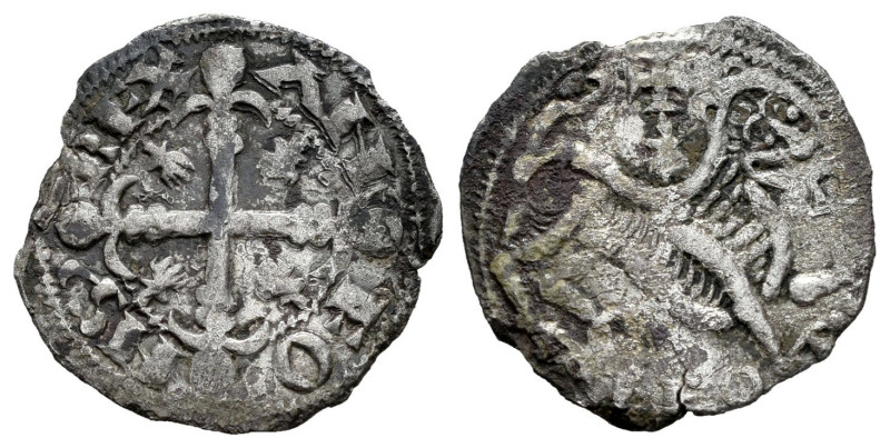 Alfonso IX (1188-1230). Dinero. Zamora. (Bautista-224 var.). Ve. 1,13 g. C girad...