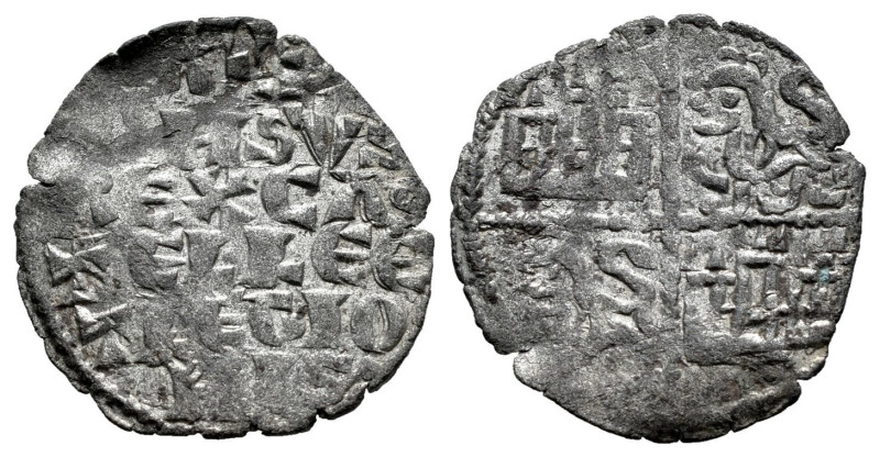 Alfonso X (1252-1284). Dinero de seis líneas. (Bautista-362). Ve. 0,79 g. Cruz e...