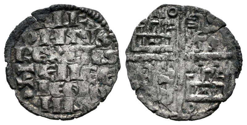 Alfonso X (1252-1284). Dinero de seis líneas. (Bautista-363). Ve. 0,69 g. Roel e...